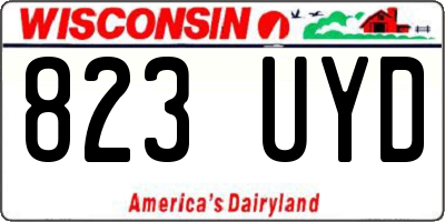 WI license plate 823UYD