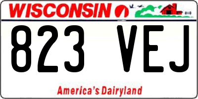 WI license plate 823VEJ
