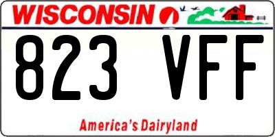WI license plate 823VFF