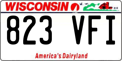 WI license plate 823VFI