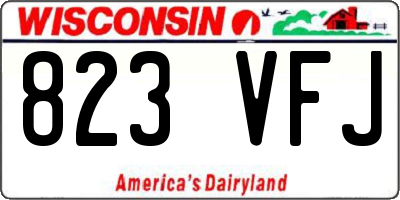 WI license plate 823VFJ