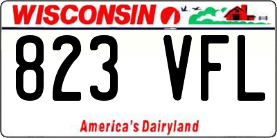 WI license plate 823VFL