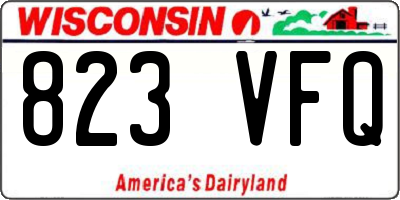 WI license plate 823VFQ