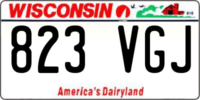 WI license plate 823VGJ