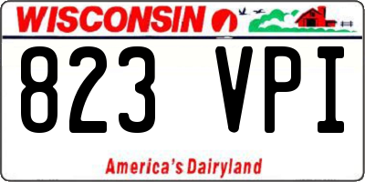WI license plate 823VPI