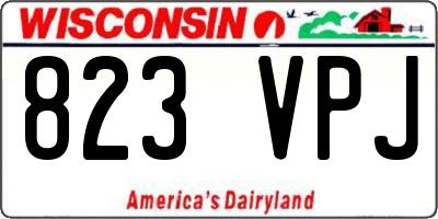 WI license plate 823VPJ