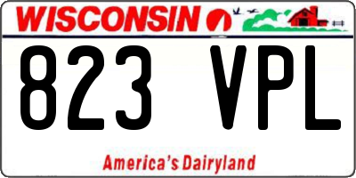 WI license plate 823VPL