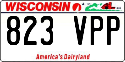 WI license plate 823VPP