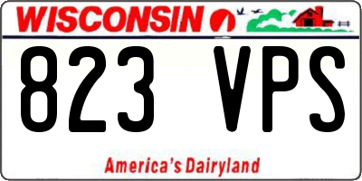 WI license plate 823VPS
