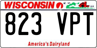 WI license plate 823VPT