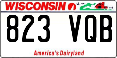 WI license plate 823VQB