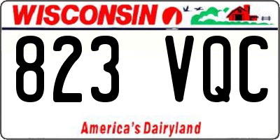 WI license plate 823VQC