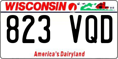 WI license plate 823VQD