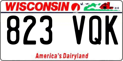 WI license plate 823VQK