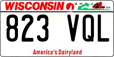 WI license plate 823VQL