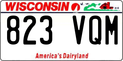WI license plate 823VQM