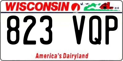 WI license plate 823VQP