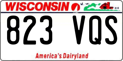 WI license plate 823VQS