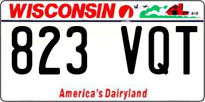 WI license plate 823VQT