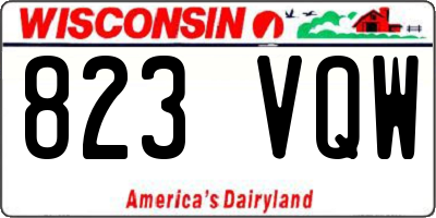 WI license plate 823VQW