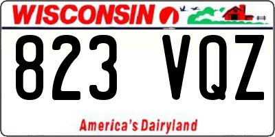 WI license plate 823VQZ