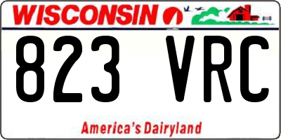 WI license plate 823VRC