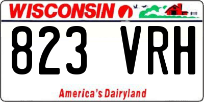 WI license plate 823VRH