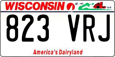 WI license plate 823VRJ