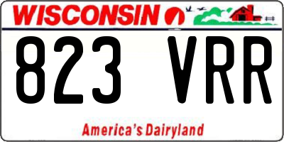 WI license plate 823VRR