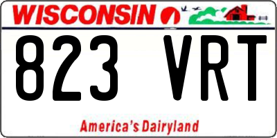 WI license plate 823VRT