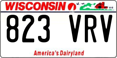 WI license plate 823VRV