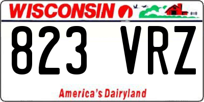 WI license plate 823VRZ
