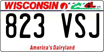 WI license plate 823VSJ