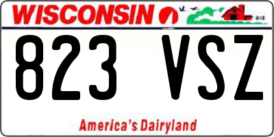 WI license plate 823VSZ
