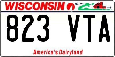 WI license plate 823VTA