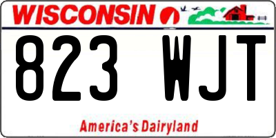 WI license plate 823WJT