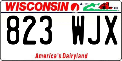 WI license plate 823WJX