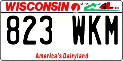WI license plate 823WKM