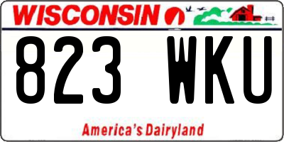 WI license plate 823WKU