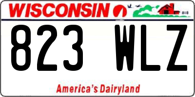 WI license plate 823WLZ