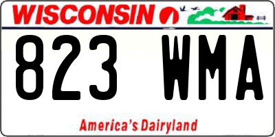 WI license plate 823WMA