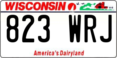WI license plate 823WRJ