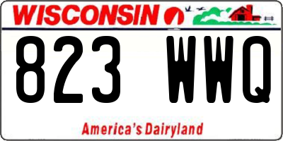 WI license plate 823WWQ