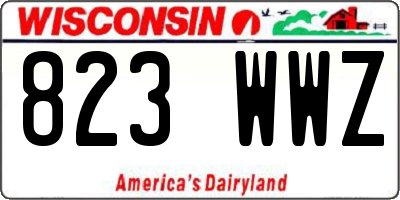 WI license plate 823WWZ