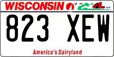WI license plate 823XEW