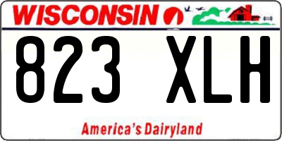 WI license plate 823XLH