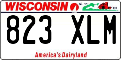 WI license plate 823XLM