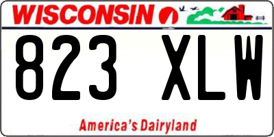 WI license plate 823XLW