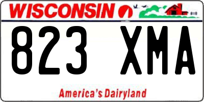 WI license plate 823XMA