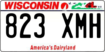 WI license plate 823XMH